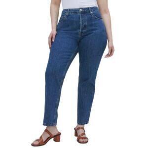Everlane Womens Jeans 29R Blue Ankle the Curvy 90's Cheeky Straight Denim